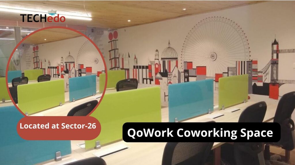 Interior of QoWork Coworking Space. Top Coworking spaces in Chandigarh
