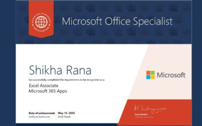 Advanced Excel Certification and Course in Chandigarh